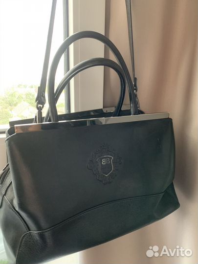 Сумка женская натуральная кожа черная