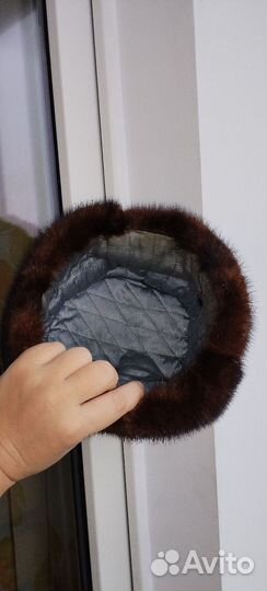 Мужская зимняя шапка норка винтаж