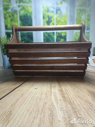 Корзина деревянная для хранения