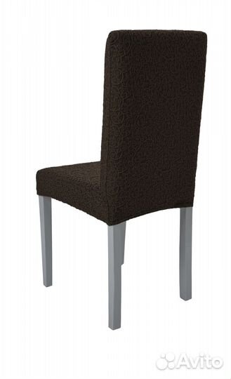 Набор чехлов на стулья со спинкой 6 шт, цвет Кофе