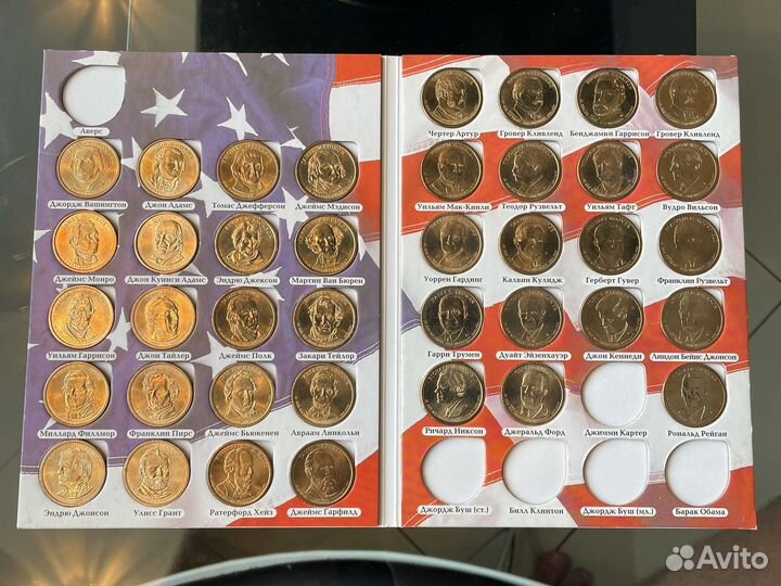 Монеты США, набор президенты