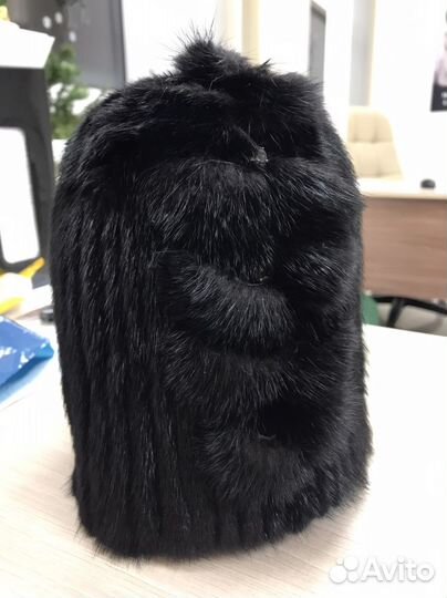 Шапка из меха норки женская