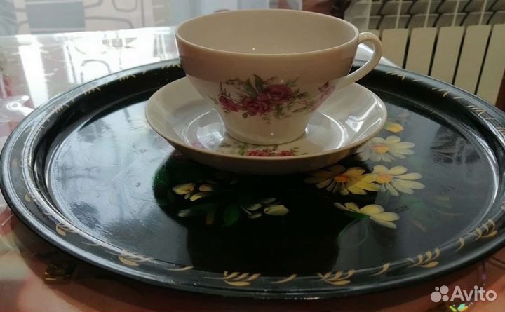 Чашка с блюдцем дулево