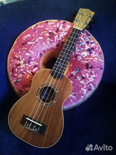 Укулеле с чехлом + струны в подарок