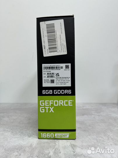 Видеокарта MSI GeForce GTX 1660 super gaming X