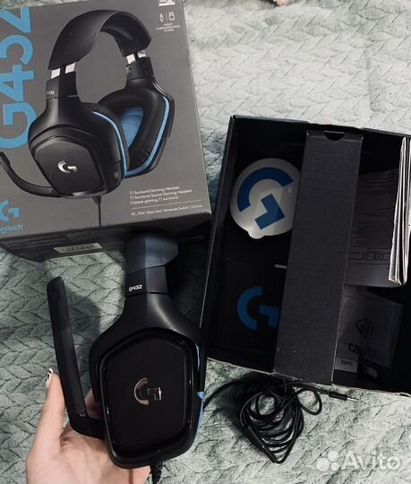 Наушники игровые с микрофоном logitech g432