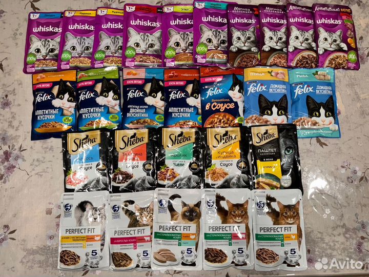 Влажный мокрый жидкий корм для кошек