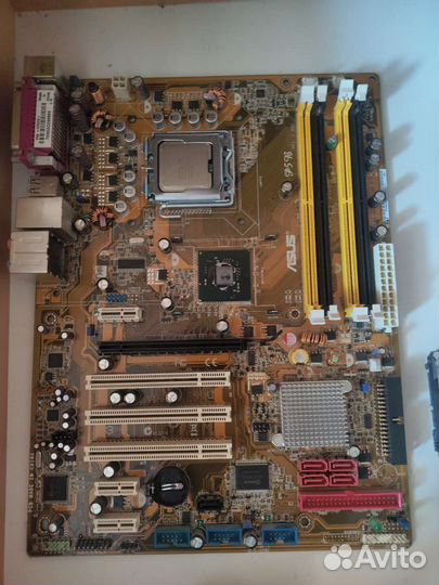 Материнская плата asus P5B с процессором