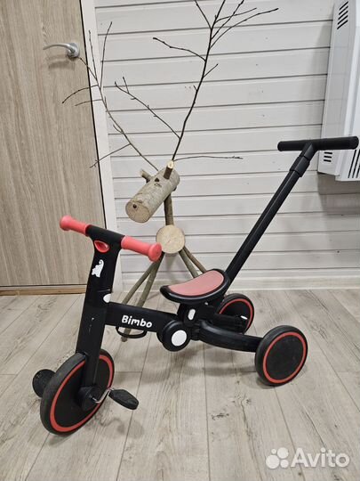 Беговел трансформер с ручкой bimbo 4 в 1