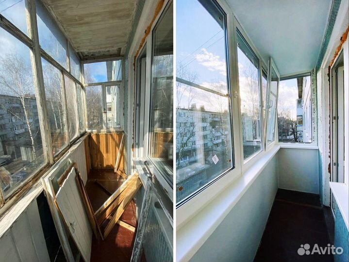 Окна рехау новые / остекление балконов под ключ