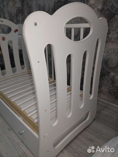 Детская кроватка маятник матрас