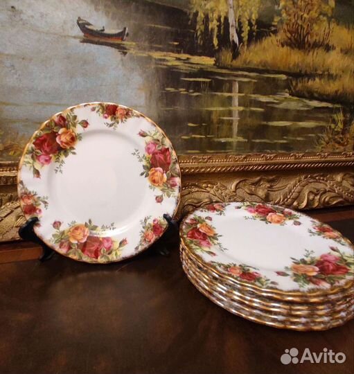 Royal Albert-трио,десертные тарелки