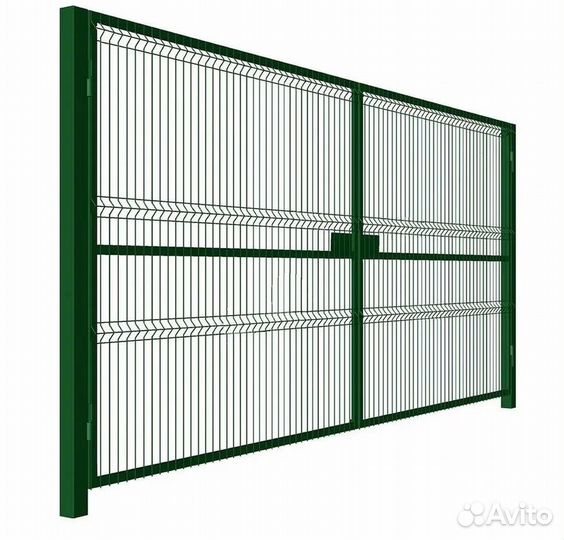 Установка забора из 3Д сетки