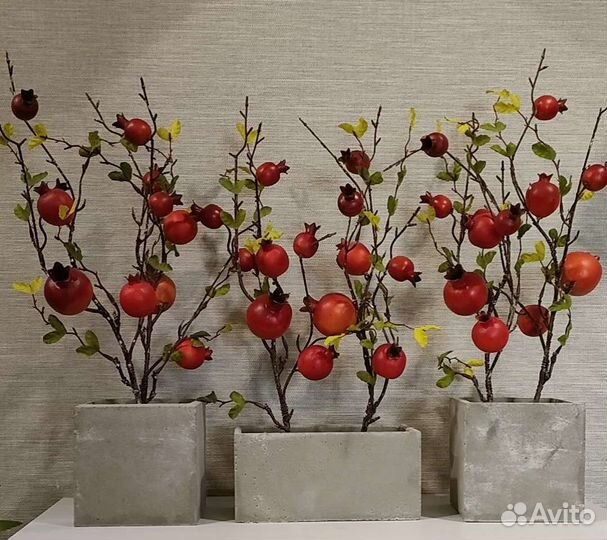 Декор. Искусственные цветы. Бетон. Лофт