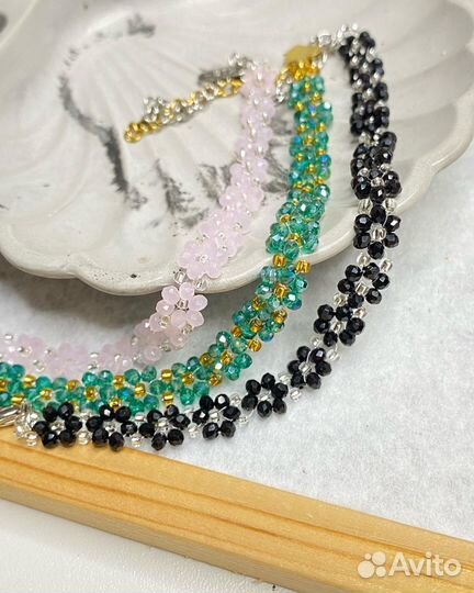 Серьги из японского бисера