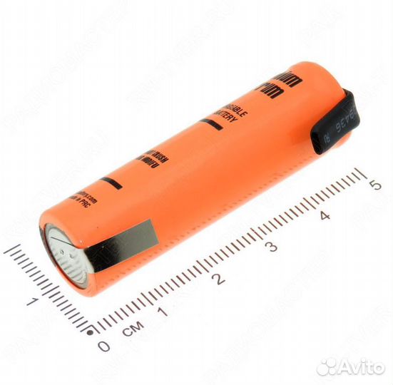 Аккумулятор ET ICR14500F-T 3.7В Li-Ion с выводами