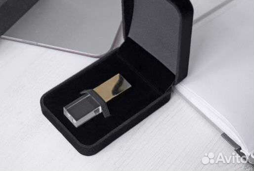 Флешка стеклянная с гравировкой готовый набор