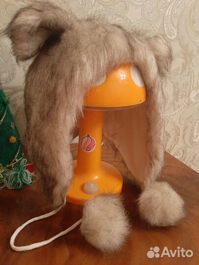 Шапка с ушками. Зверошапка. Эко мех