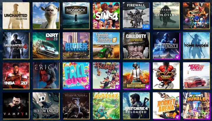 Продажа игр на PlayStation 4/5