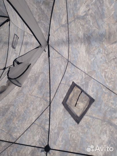 Палатка куб зимняя трехслойная 440*220*225