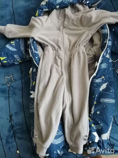 Зимний комбинезон для мальчика 92+шапка зимняя