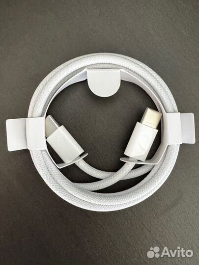 Оригинальный кабель Apple Type-C/Type-C (плетеный)