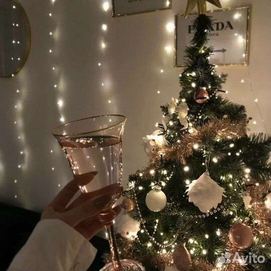 Гирлянда штора светодиодная 