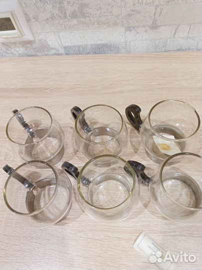 Набор кружечке из термостойкого стекла СССР