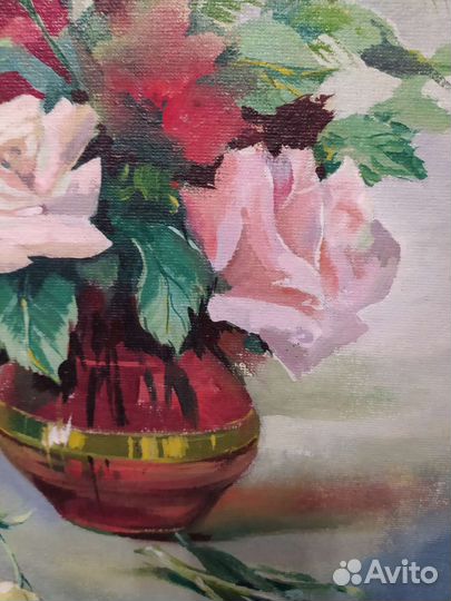 Картина маслом на холсте натюрморт 25,5*32см