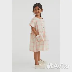 Хлопковое платье с рисунком H&M