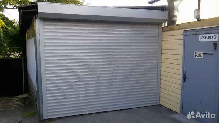 Роллворота из прочного профиля с монтажом