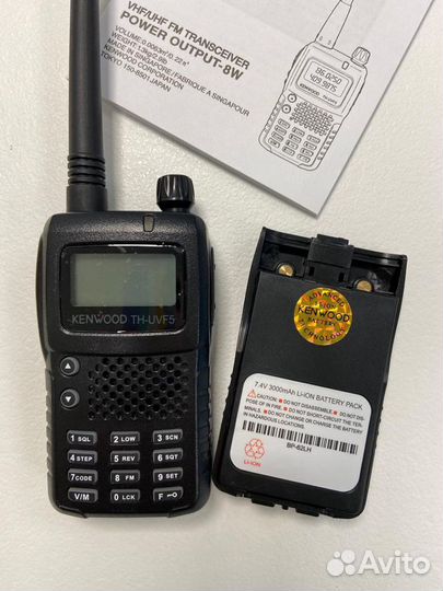 Портативная радиостанция (рация) kenwood TH-UVF5 d