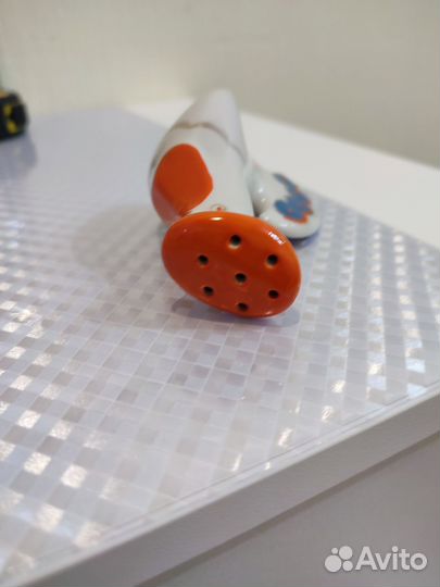 Фарфоровая солонка петушок СССР, винтаж