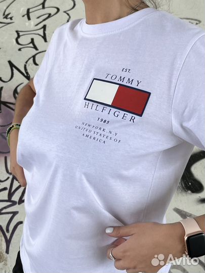 Tommy hilfiger футболки - оригинал, последние разм