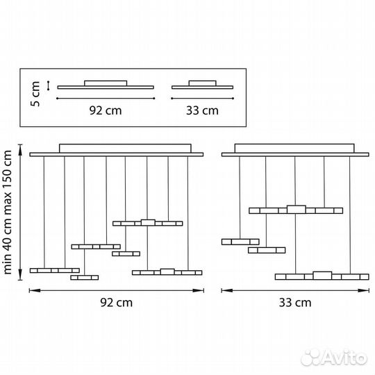 Подвесной светодиодный светильник Lightstar Favo 7