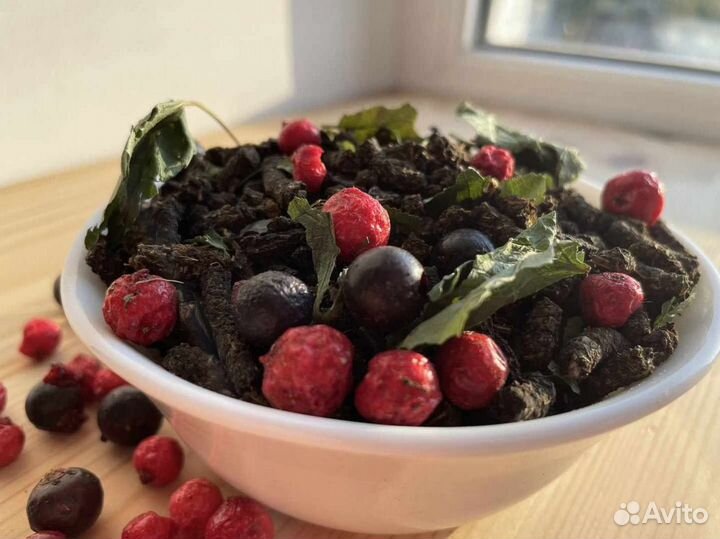 Иван-чай со смородиной 500г, ягоды, крепкий