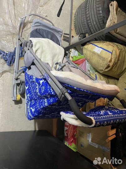 Сани коляска детские Galaxy