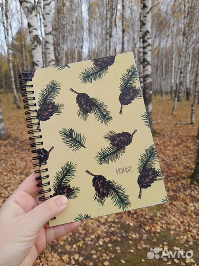 Блокноты на пружине, шишки