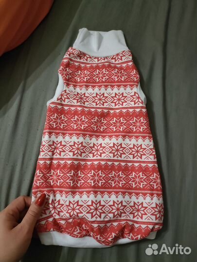 Новогодняя кофточка для кошки или собаки
