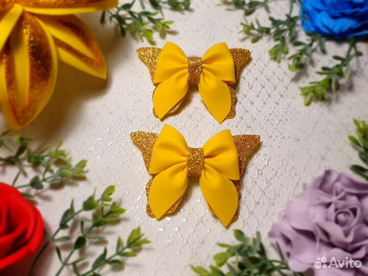 Бабочки для волос