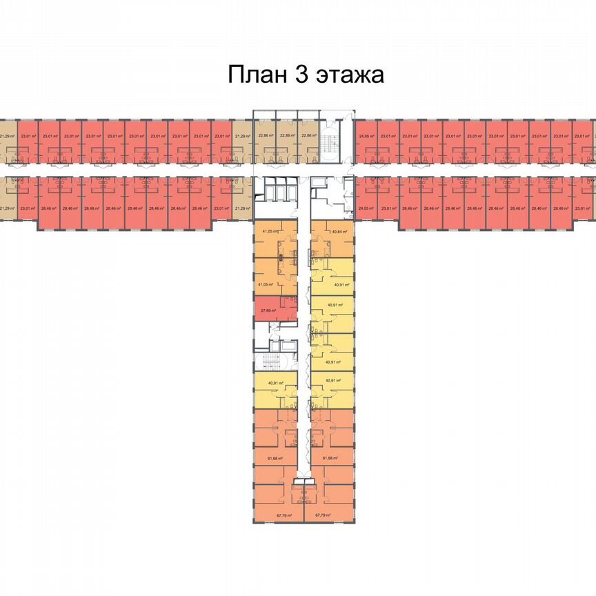 Апартаменты-студия, 22,2 м², 3/24 эт.