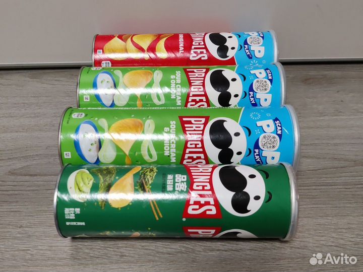 Банки от чипсов принглс 4 шт