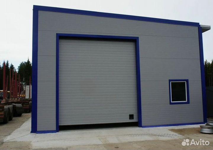 Здание для автосервиса (сто) из сэндвич-панелей