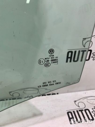 Стекло двери заднее левое Volkswagen Polo sedan