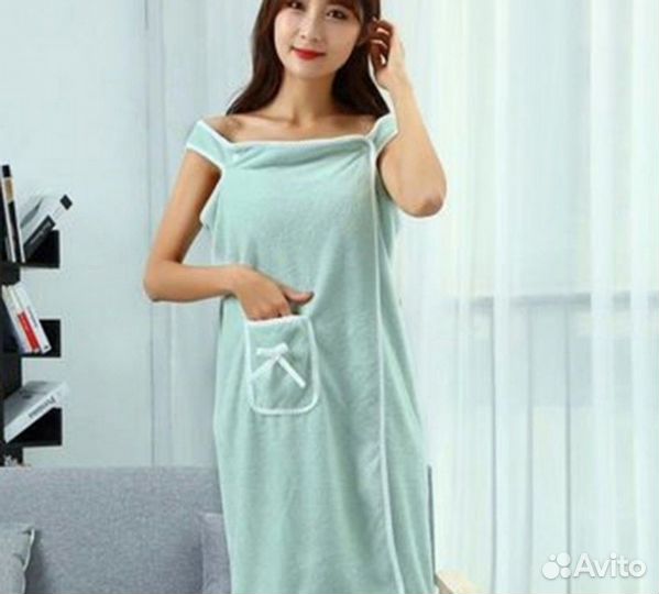 Женское полотенце - халат