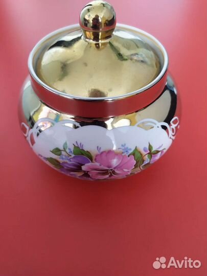 Сахарница дулево Золотая глазурь