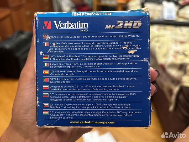 Дискеты Verbatim mf2HD