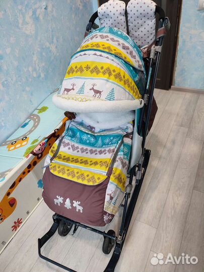 Санки коляска ника 7-7