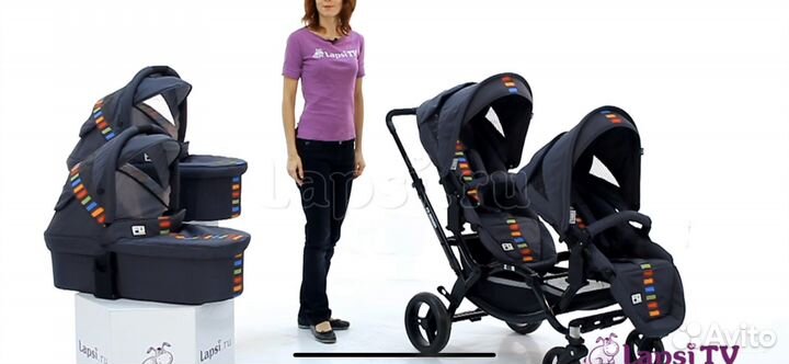 Коляска для двойняшек FD design Zoom