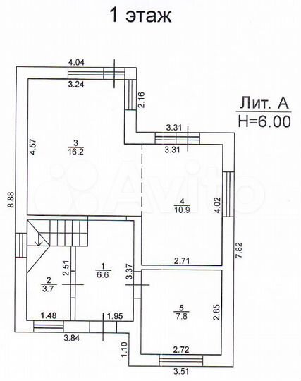 Коттедж 90 м² на участке 3,3 сот.